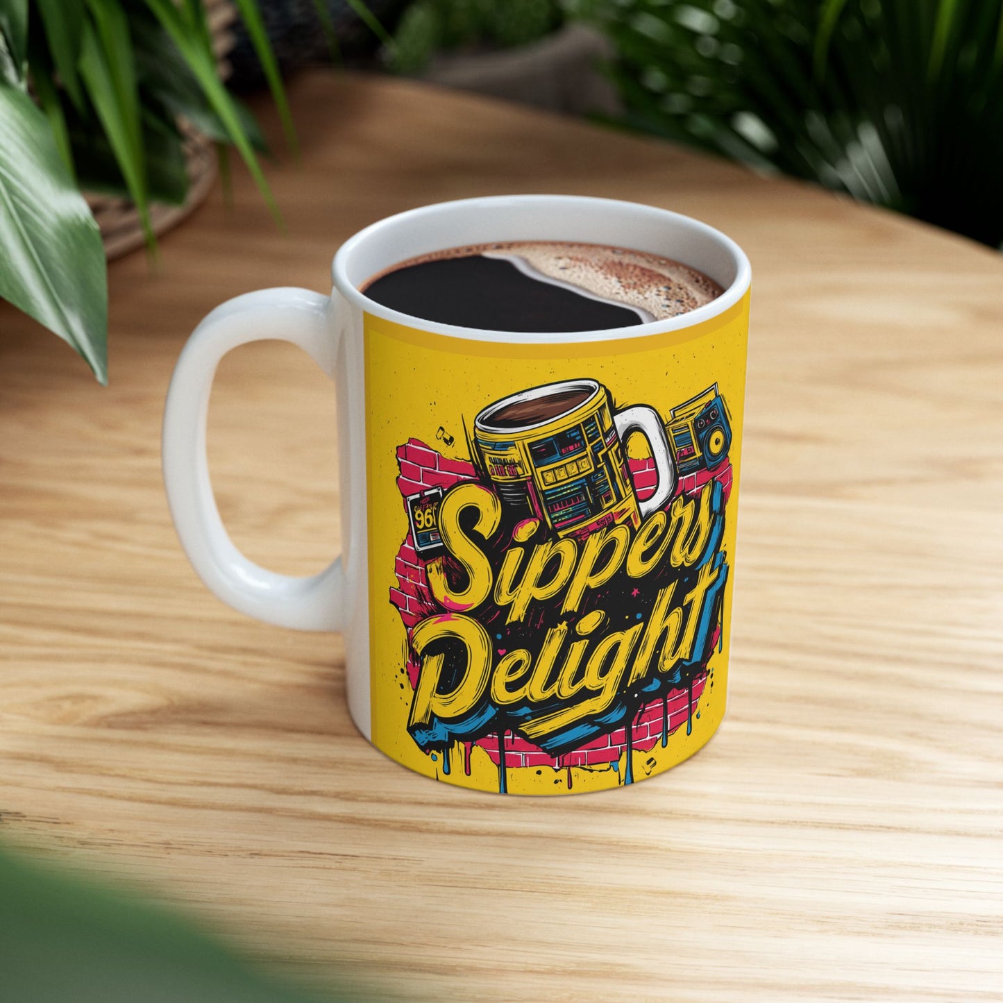 Sipper's Delight Mug-Smooth Sips, Classic Vibes