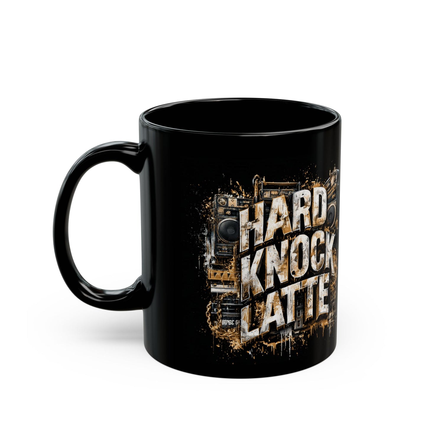 Hard Knock Latte Black Mug