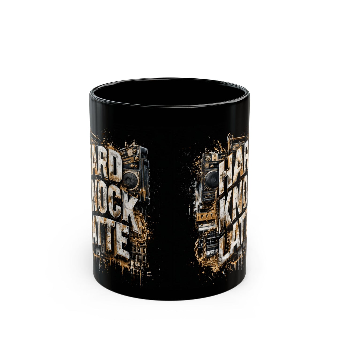 Hard Knock Latte Black Mug