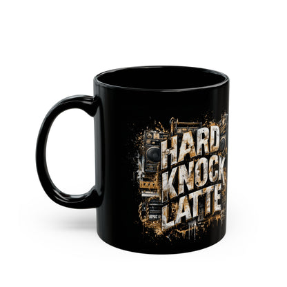 Hard Knock Latte Black Mug