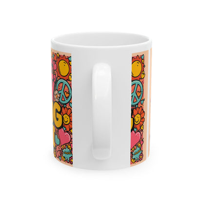 Me, My Mug & I Colorful Retro-Inspired Ceramic Mug for Tea & Coffee Lovers