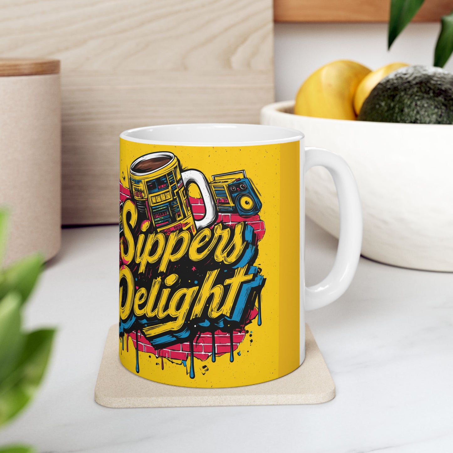 Sipper's Delight Mug-Smooth Sips, Classic Vibes