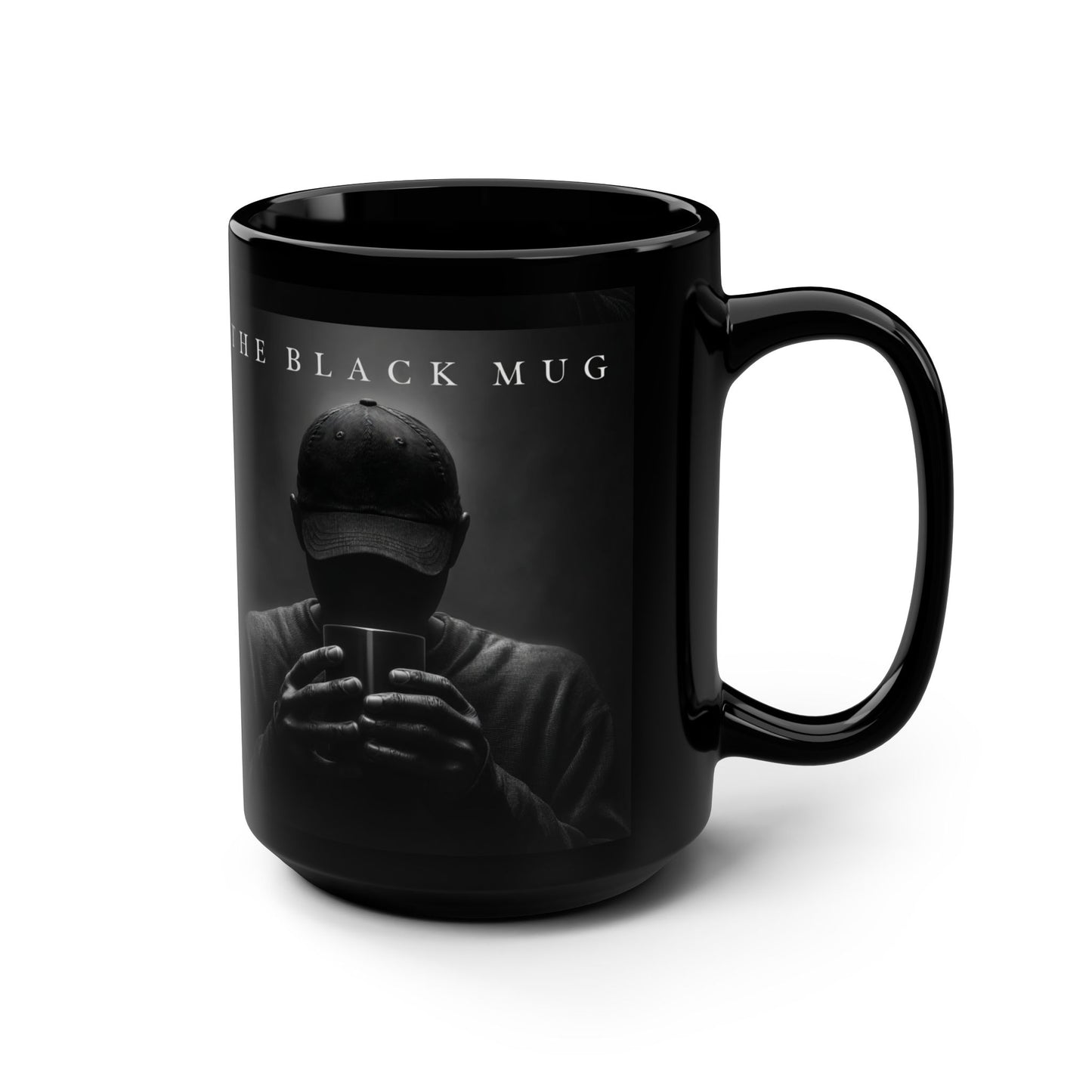 Mystic Vibes Black Mug – 15oz Coffee Cup with Urban Design