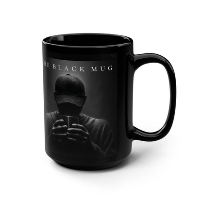 Mystic Vibes Black Mug – 15oz Coffee Cup with Urban Design