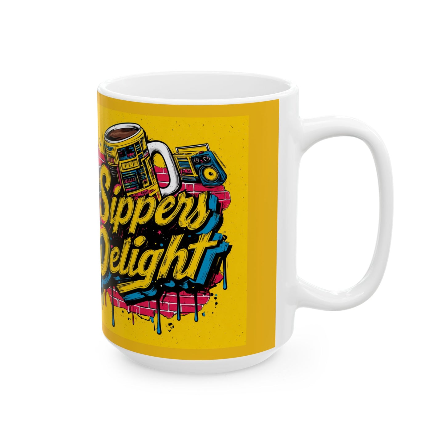 Sipper's Delight Mug-Smooth Sips, Classic Vibes
