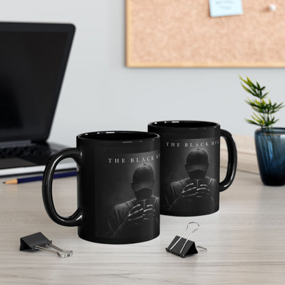 Sleek Black Coffee Mug with Striking Design