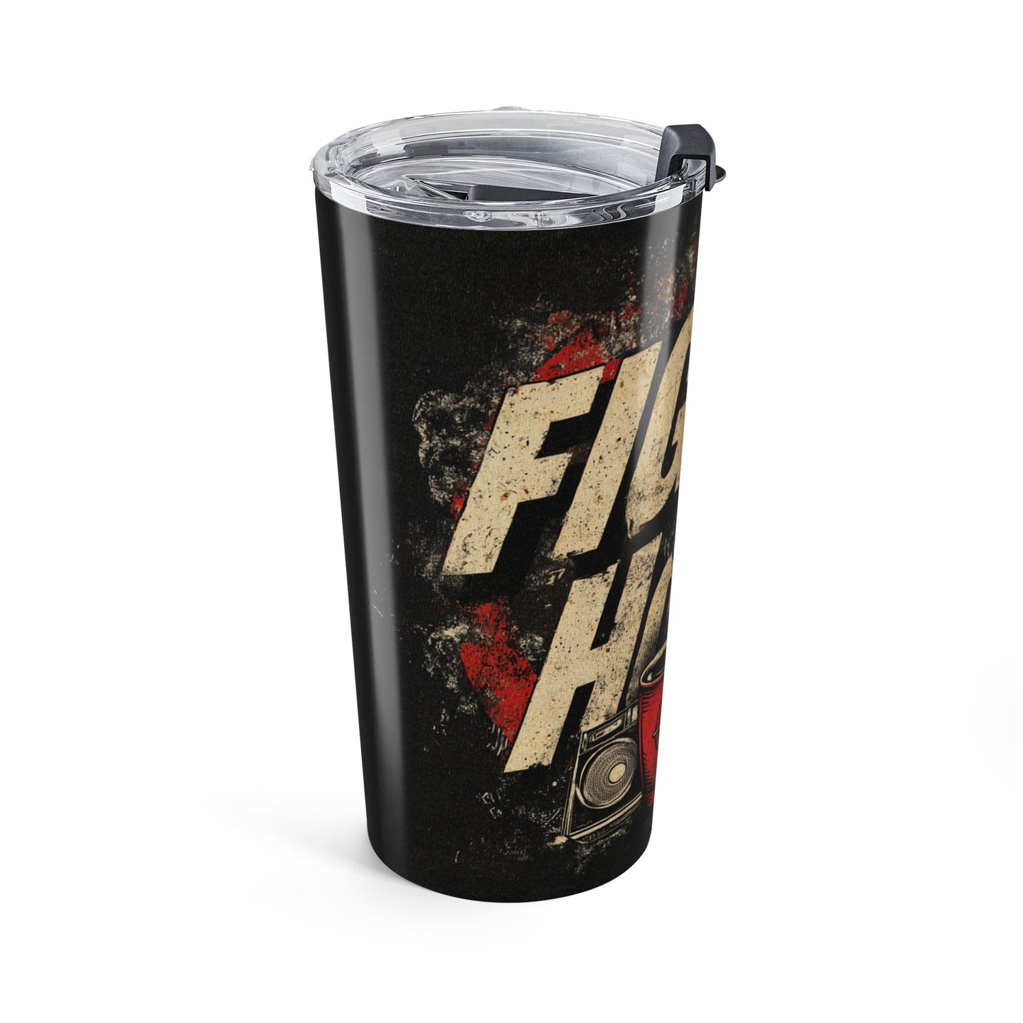 Coffee Lover's 20oz Tumbler - 'Fight the Hour' Insulated Drinkware, Travel Cup, Gift for Coffee Enthusiasts, Unique Home Barware