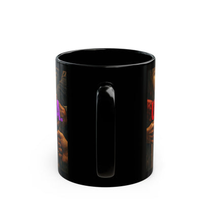 Unity Coffee Mug — U.N.I.T.E.A. Rainbow Inclusive 11oz/15oz Black Ceramic