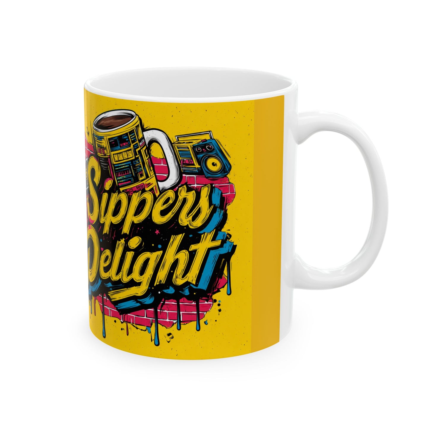 Sipper's Delight Mug-Smooth Sips, Classic Vibes