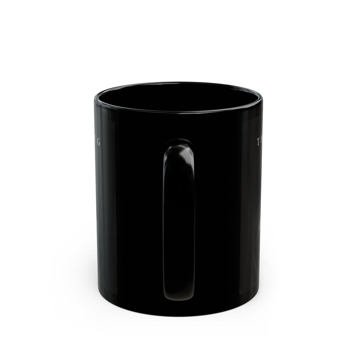 Sleek Black Coffee Mug with Striking Design
