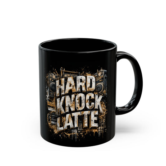 Hard Knock Latte Black Mug