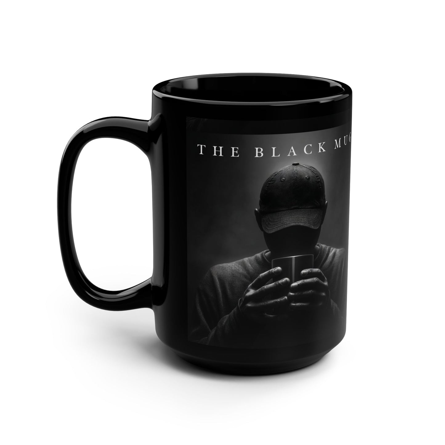 Mystic Vibes Black Mug – 15oz Coffee Cup with Urban Design