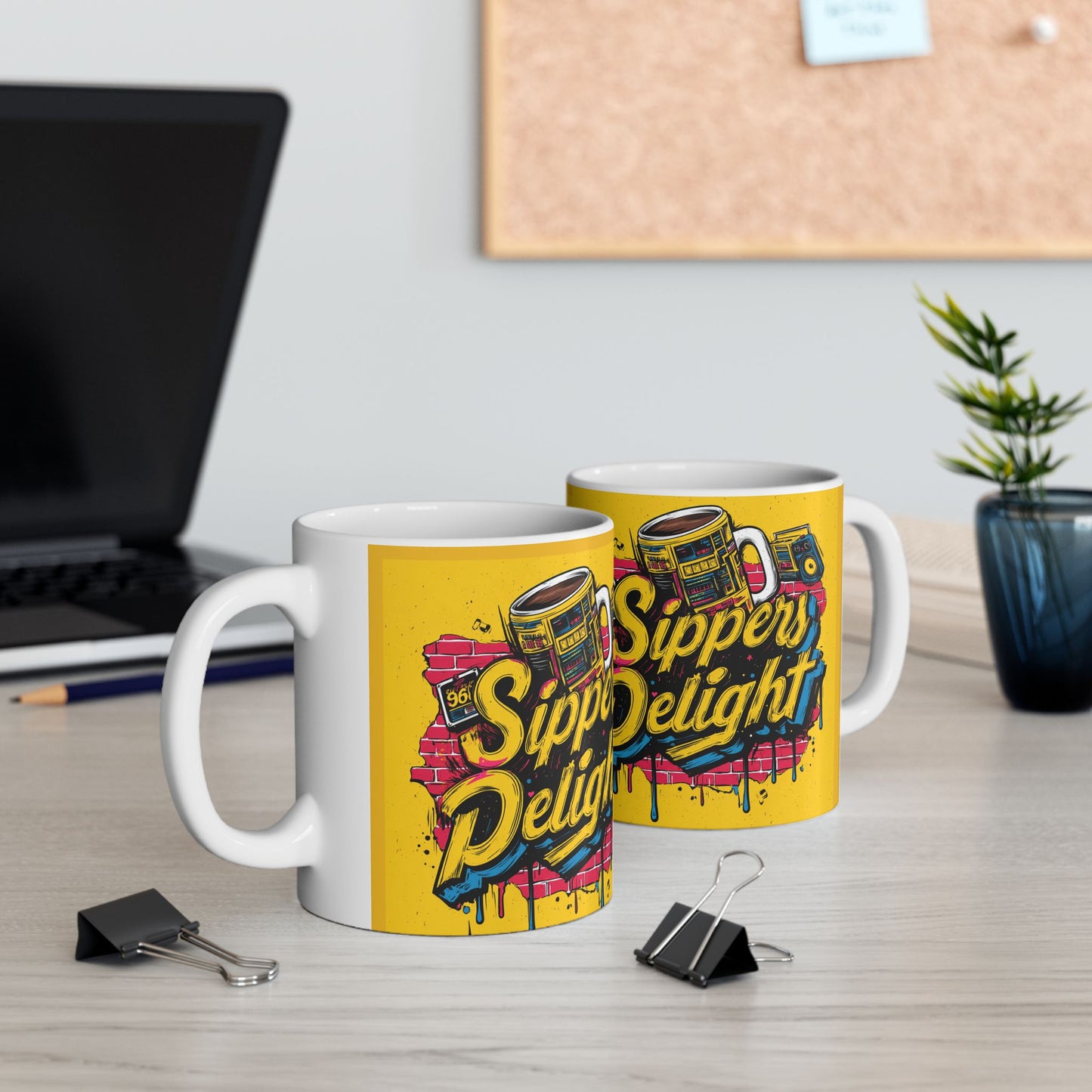 Sipper's Delight Mug-Smooth Sips, Classic Vibes