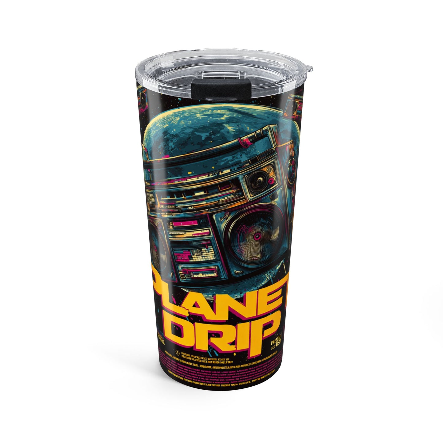 Planet Drip Tumbler 20oz - Retro Vibe Travel Mug, Eco-Friendly Drinkware, Gift for Music Lovers, Unique Beverage Container, [...]