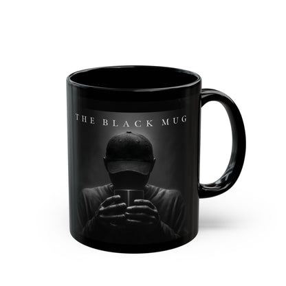 Sleek Black Coffee Mug with Striking Design
